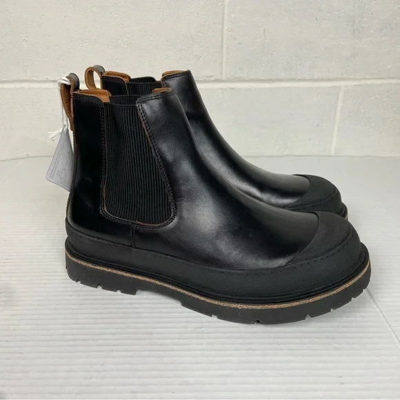 NEW BIRKENSTOCK Prescott‎ Slip On Boots Men Oiled Leather - Black EU 46 13-13.5